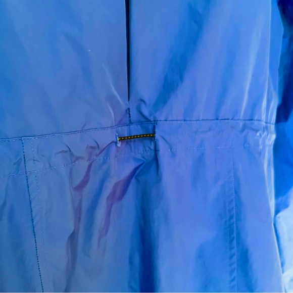 Fila Sport Jacket Windbreaker Rain With Hood Blue Size M - Picture 11 of 13